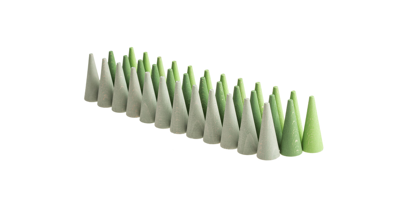 Mandala Green Cones