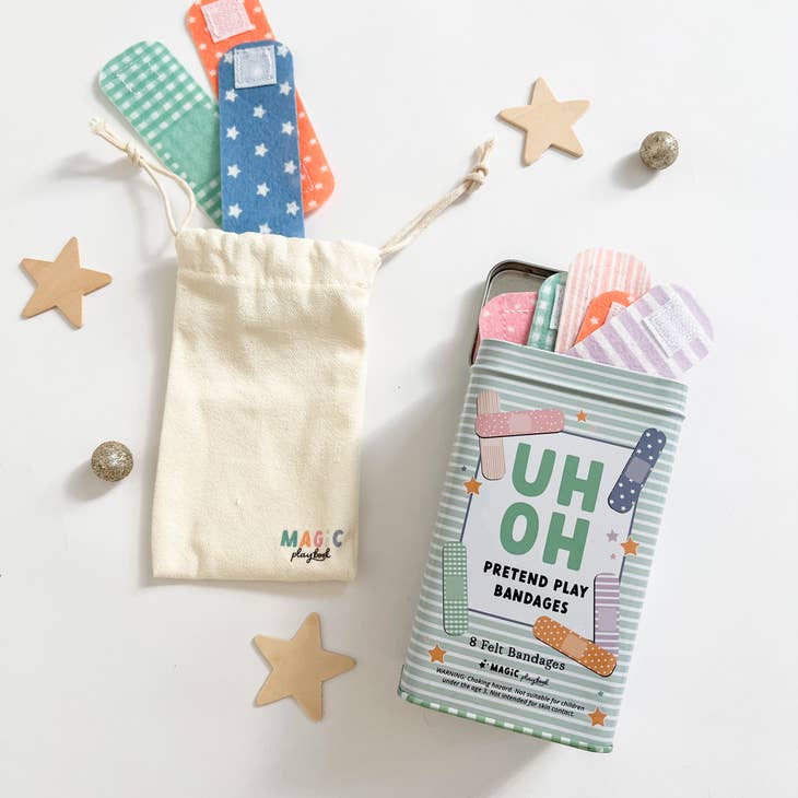Pretend Play Bandages & Band-Aid Tin