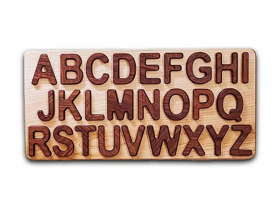wooden alphabet puzzle