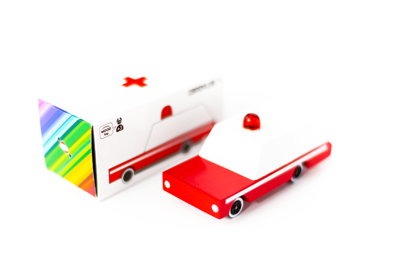 Candylab wooden toy car ambulance
