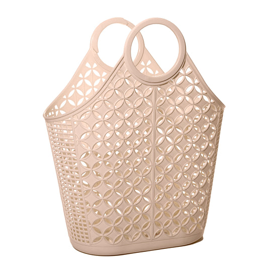tan jelly tote bag