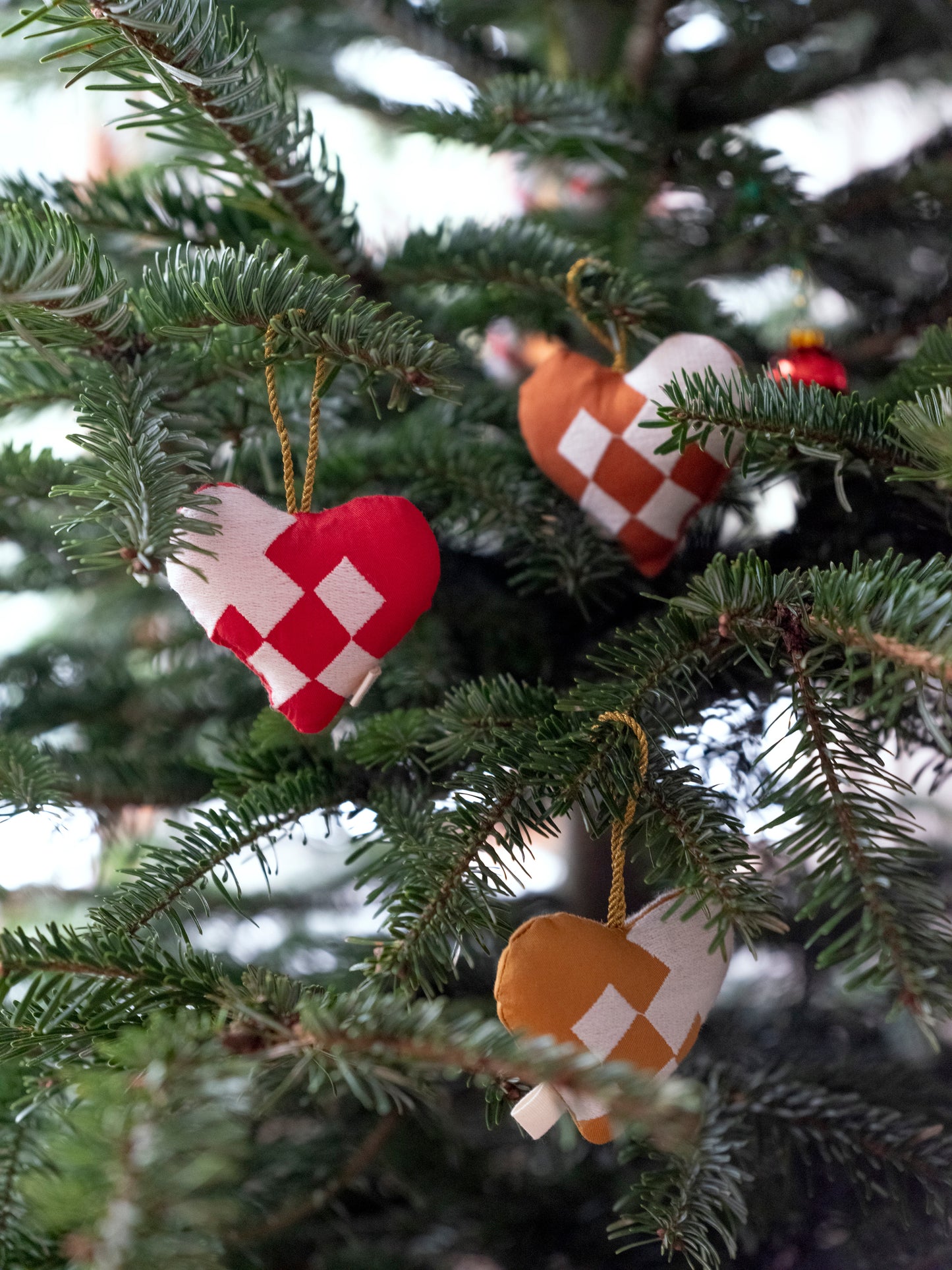 Embroidered Ornaments - Hearts