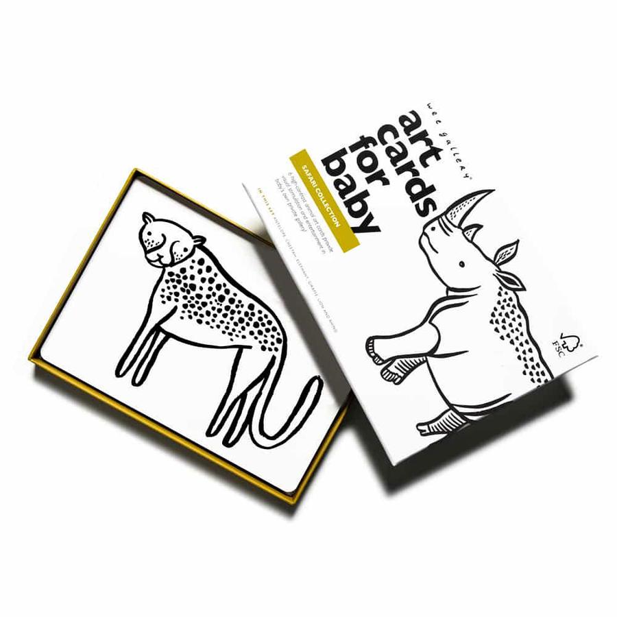 safari art cards for baby