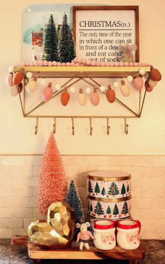 Boho Christmas Lights Garland