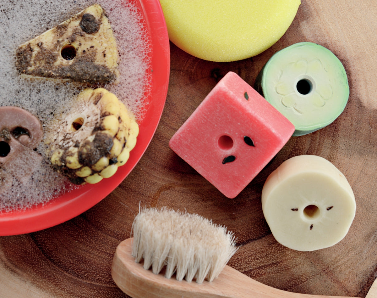 Threading Kebabs - Sensory Play Stones