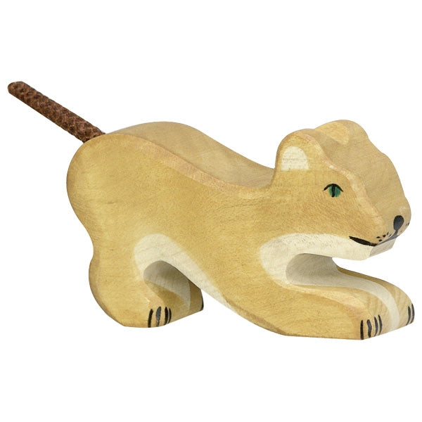 Holztiger - Lion small, playing