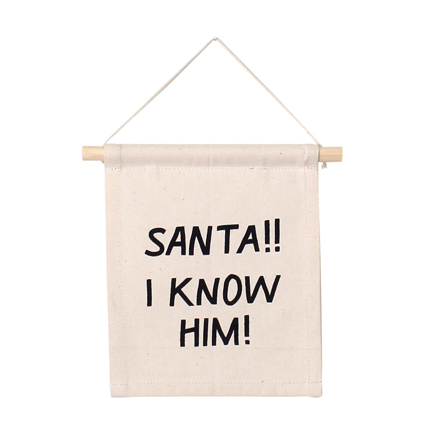 santa canvas hang sign