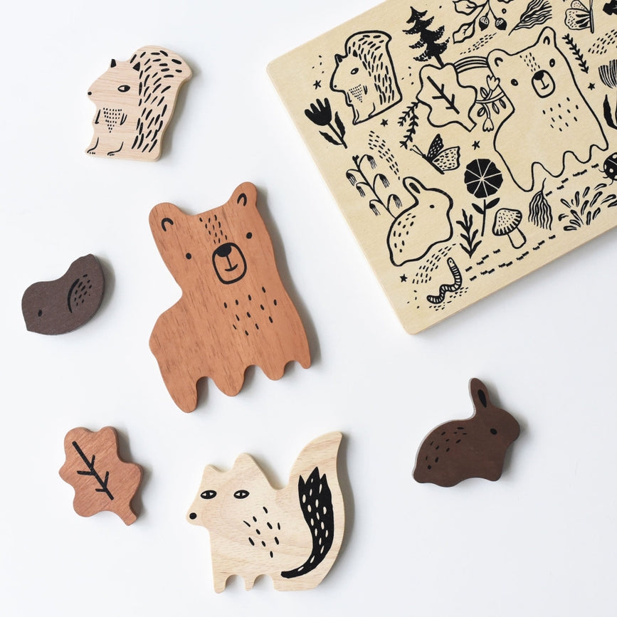 Woodland Animals I Wooden Tray Puzzle 2nd Edition