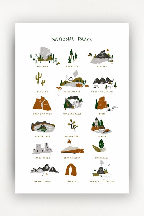National Parks Print