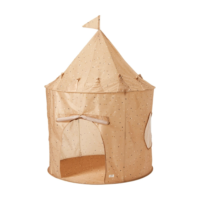 3 Sprouts Play Tent Castle - Terrazo Clay