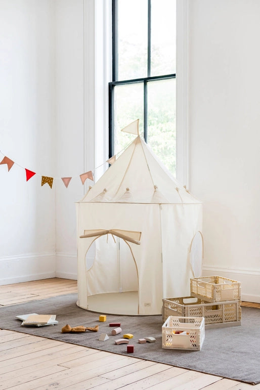 3 Sprouts Play Tent Castle - Beige