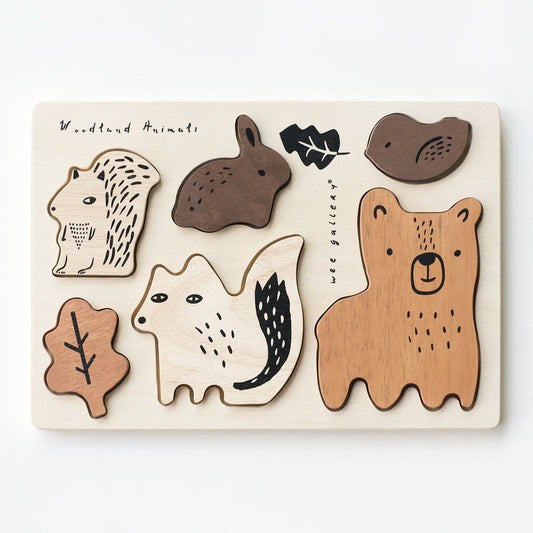 Woodland Animals I Wooden Tray Puzzle 2nd Edition