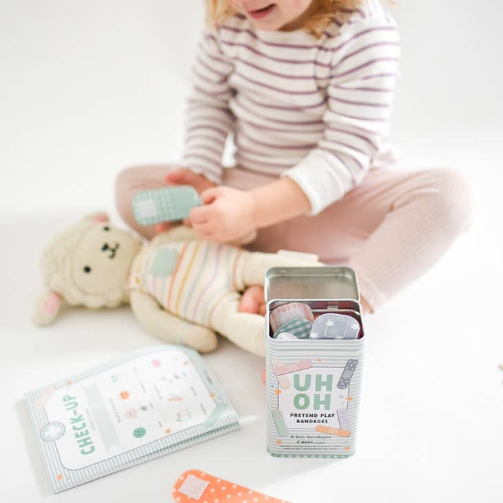 Pretend Play Bandages & Band-Aid Tin