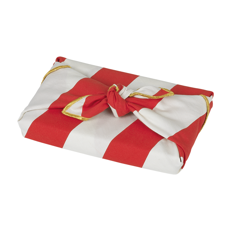 Fabric Gift Wrap - Stripe-Nostalgia