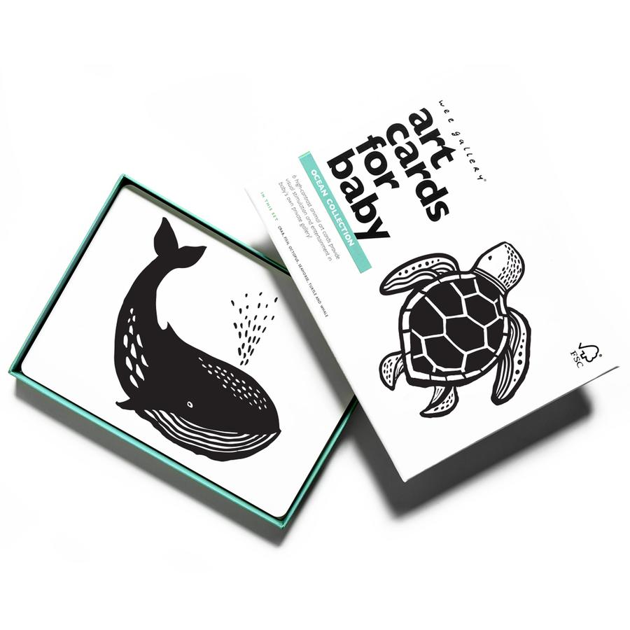 ocean animal art cards for baby