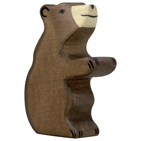 Holztiger - Brown bear, small sitting