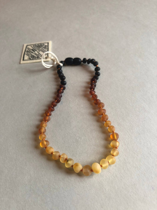 Kids: Raw Ombre Amber Necklace